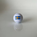 Golf ball Sweden flag