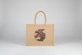 Moose in Frame Jute Bag